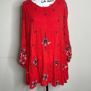 Free People embroidered dress XS